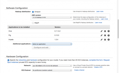 AWS Elastic MapReduce Management Console2-2